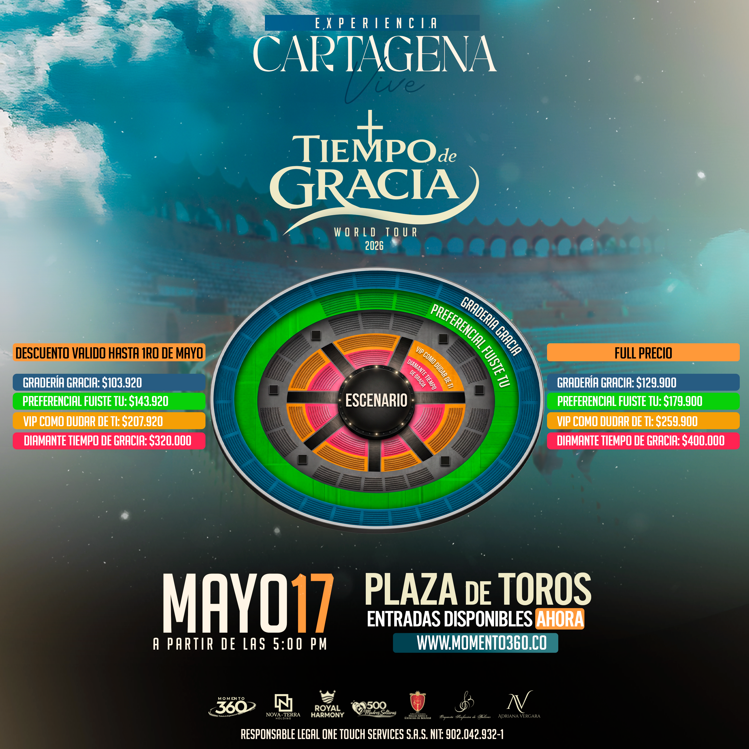 Mapa de ubicaciones Tiempo de Gracia Cartagena